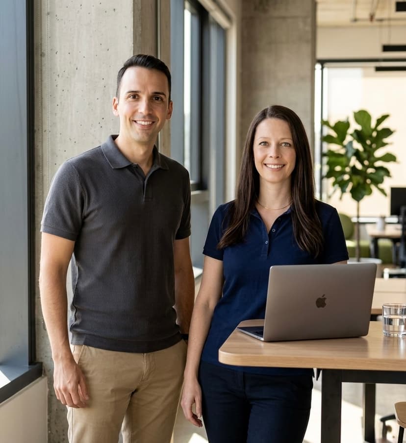 Joao Da Silva and Camilla Wirth, Co-Founders of friction AI