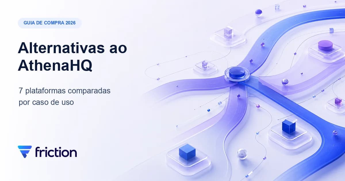 Comparativo de alternativas ao AthenaHQ com sete plataformas de visibilidade em IA distribuídas por diferentes caminhos de decisão
